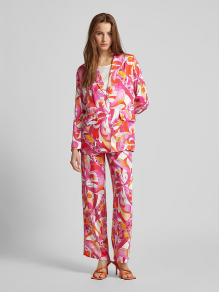Emily Van den Bergh Blazer aus Viskose im Allover-Look Pink 1