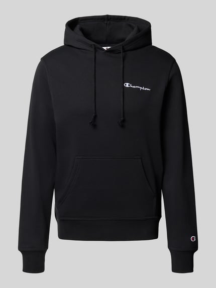Champion Hoodie mit Label-Stitching Black 2