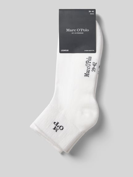 Marc O'Polo Socken mit Logo-Detail im 2er-Pack Weiss 3