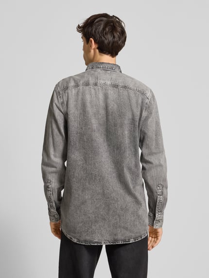 G-Star RAW Vrijetijdsoverhemd in denimlook Antraciet - 5