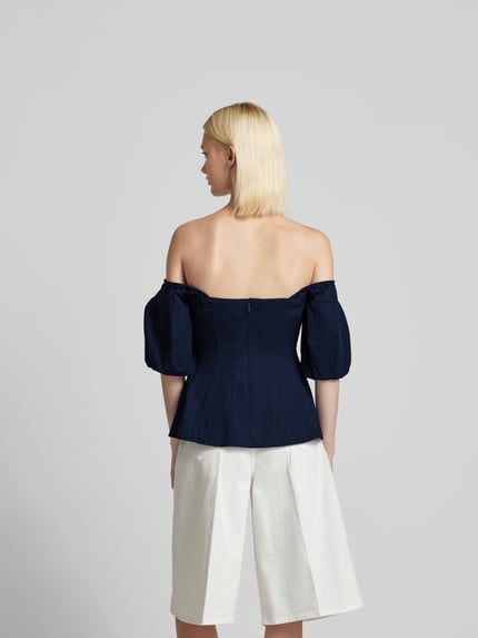 Staud Bluse mit Reißverschluss Marine 5