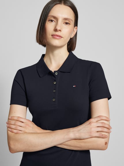 Tommy Hilfiger Polokleid mit Logo-Stitching Modell '1985' Marine 3