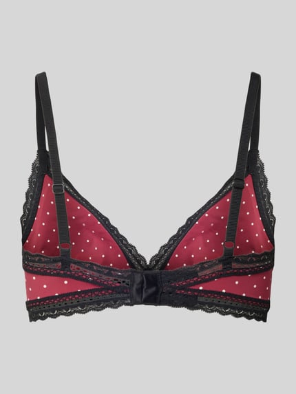 HUGO BH mit Spitzenbesatz Modell 'UNIQUE Triangle' Bordeaux 3