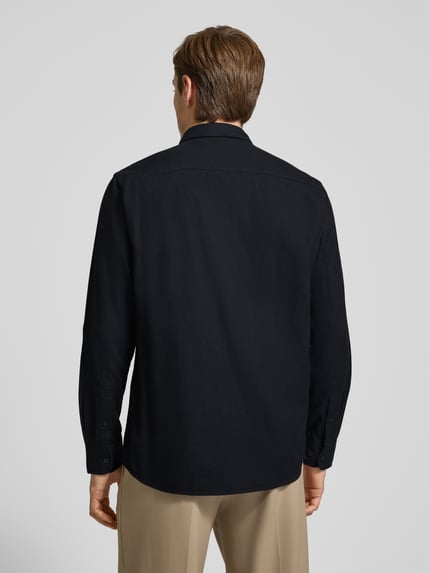 Selected Regular fit vrijetijdsoverhemd van puur katoen, model 'NOAH' Zwart - 5