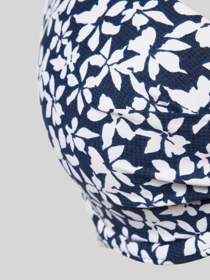 Esprit Bikinitop met all-over bloemenprint, model 'CALUSA BEACH' Marineblauw - 2