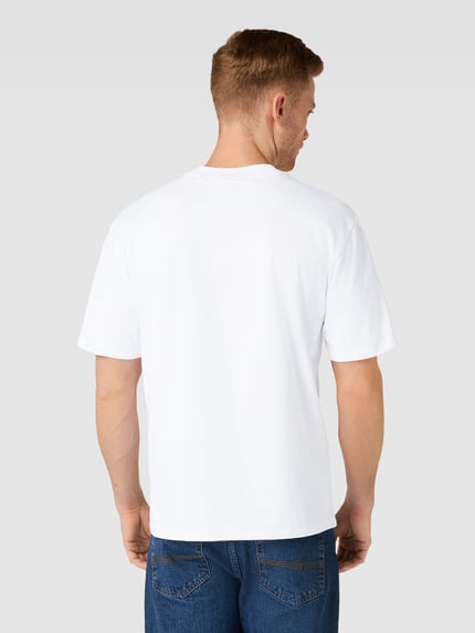 HUGO T-Shirt mit regulärem Schnitt und Label-Print Weiss 5