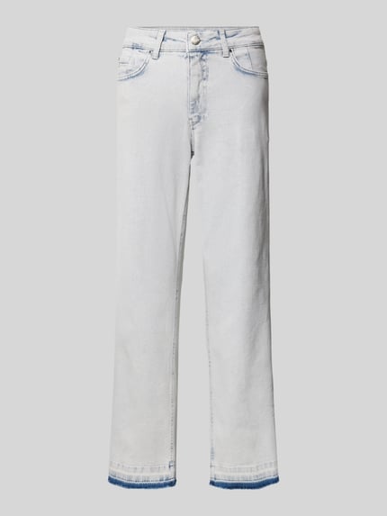 Milano Italy Flared Jeans in verkürzter Passform Jeansblau 2