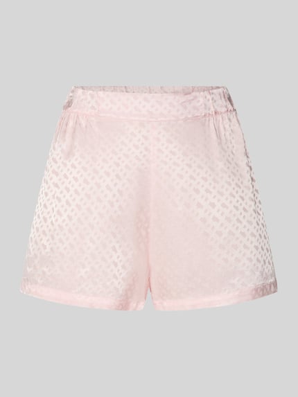 Szorty piżamowe w kroju regular fit z czystej wiskozy model 'B MONOGRAM SHORTS' Shop The Look MANNEQUINE