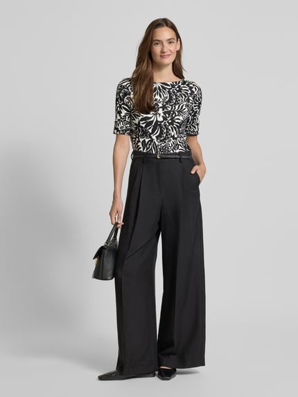 Lauren Ralph Lauren T-shirt z dekoltem w łódkę model ‘JUDY’ Złamany biały 1