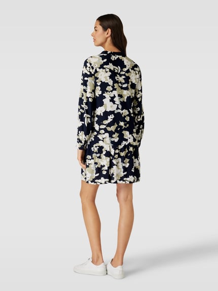 Tom Tailor Blousejurk van viscose in laagjeslook Marineblauw - 5
