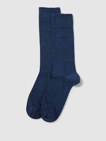BOSS Socken mit Label-Print im 2er-Pack Blau 1