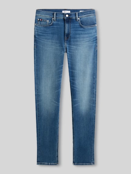 Tommy Hilfiger Slim Fit Jeans mit Logo-Patch Jeansblau 2