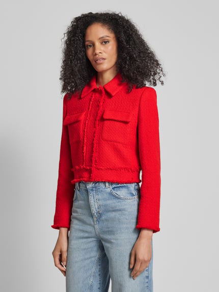 MANGO Blazer mit aufgesetzten Brustpattentaschen Modell 'CINTIA' Rot 4