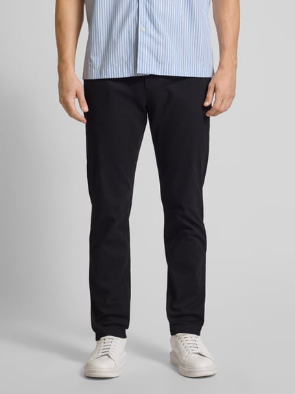 Tommy Hilfiger Relaxed Fit Hose aus Baumwoll-Mix Black 4