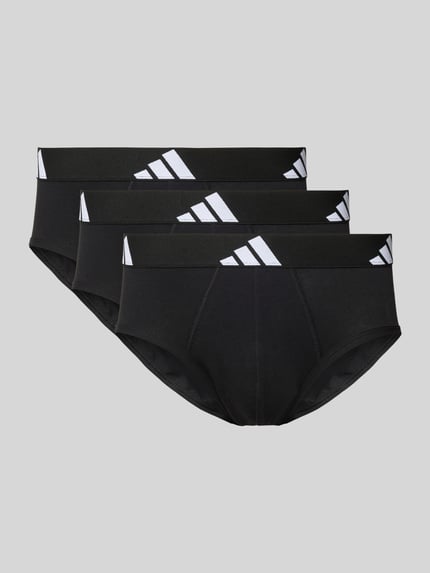 adidas Sportswear Slip met elastische band met logo in een set van 3 stuks, model 'Active Flex' Zwart - 1