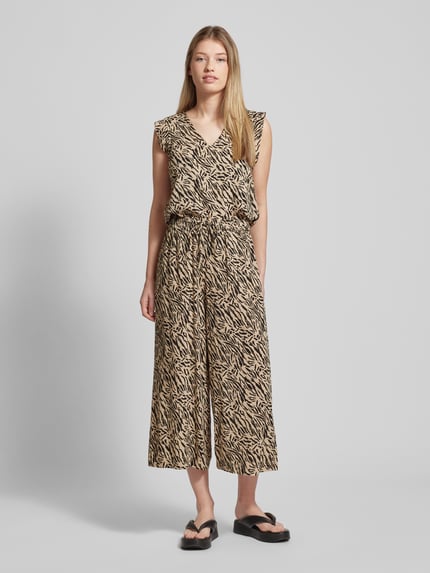 PIECES Blouse van viscose met V-hals, model 'NYA' Zand - 1