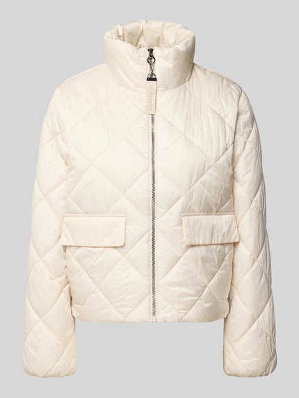 s.Oliver RED LABEL Regular fit gewatteerd jack met opstaande kraag Beige - 2