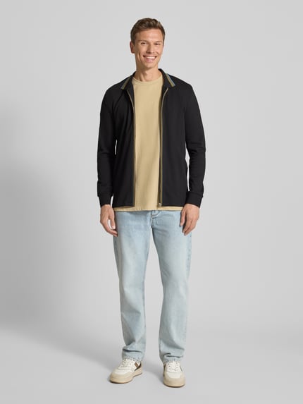 Paul Smith Regular Fit Cardigan mit Reißverschluss Black 1