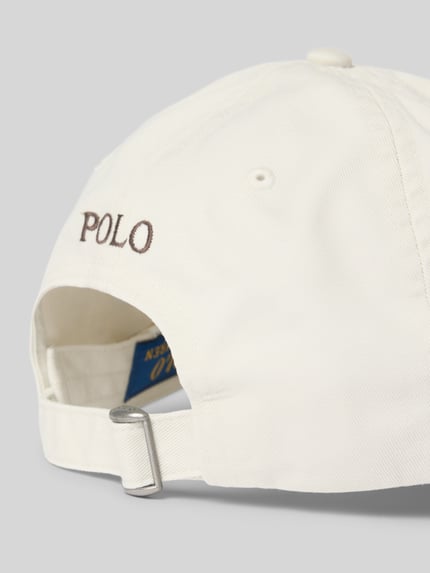 Polo Ralph Lauren Czapka z daszkiem z czystej bawełny Jasnoszary 3