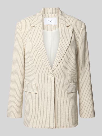 YAS Regular Fit Blazer aus Viskose-Leinen-Mix Modell 'LIRU' Offwhite 2