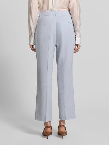 Christian Berg Woman Selection Straight Fit Stoffhose aus Leinen-Mix Hellblau 5