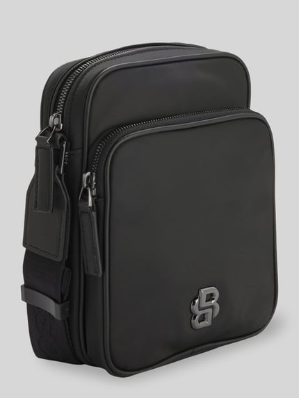 BOSS Umhängetasche aus Twill Modell 'B_ICON_NS CROSSB' Black 3