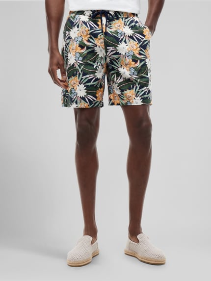 Tommy Hilfiger Szorty o kroju regular fit z mieszanki bawełny i lyocellu model 'DOVER' Granatowy 4