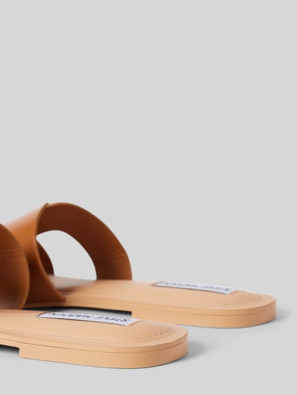 Steve Madden Slippers met brede schachtbrug, model 'ZARNIA' Cognac - 2