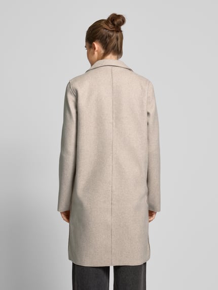 ONLY Regular Fit Mantel mit Reverskragen Modell 'CARRIE' Ecru Melange 5
