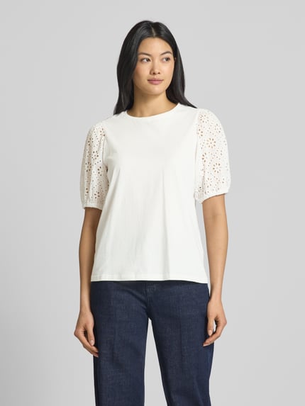 b.young T-Shirt mit 1/2-Ärmel Offwhite 4