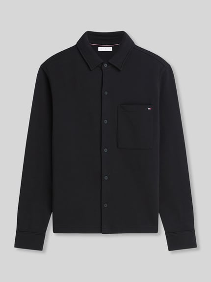 Tommy Hilfiger Kurtka koszulowa o kroju regular fit z czystej bawełny Czarny 2