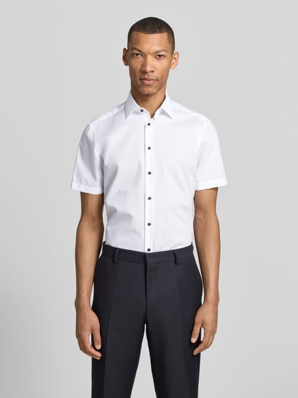 Christian Berg Men Regular Fit Business-Hemd mit Kentkragen Weiss 4