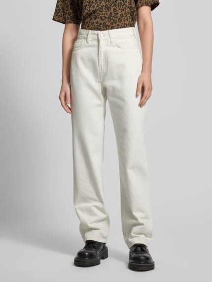 Carhartt Work In Progress Straight Leg Jeans aus reiner Baumwolle Modell 'Noxon' Ecru 4