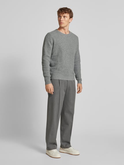 Fynch-Hatton Strickpullover aus reinem Kaschmir Anthrazit 1