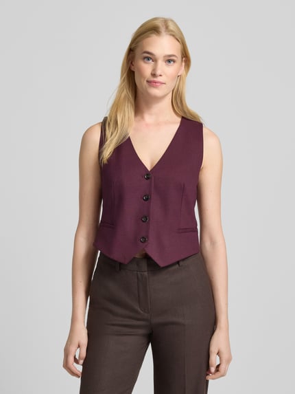 Christian Berg Woman Selection Weste mit V-Ausschnitt Pflaume 4