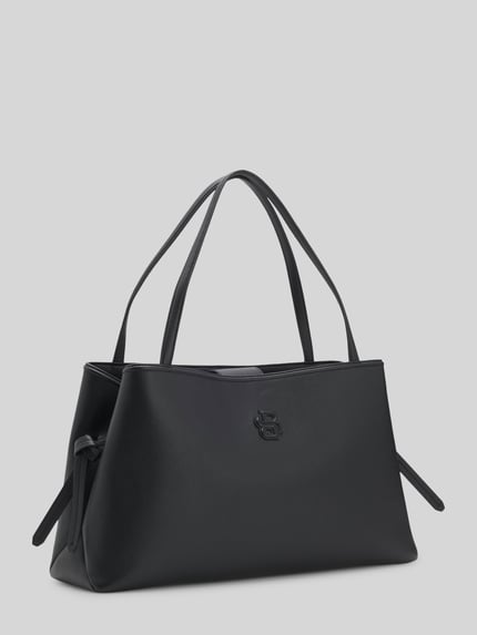 BOSS Shopper aus Kunstleder mit Logo-Prägung Black 3