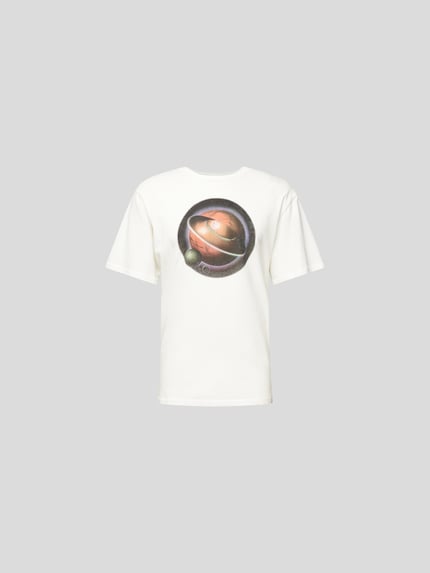 RE/DONE T-shirt z nadrukiem z motywem Écru 2