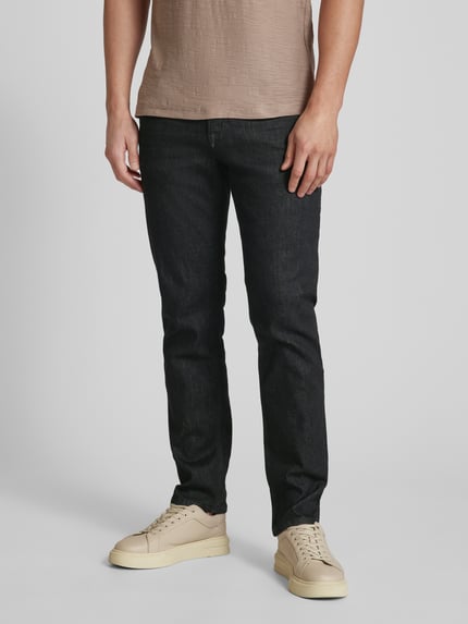 JOOP! JEANS regular fit jeans in effen design model 'Mitch' Zwart - 4