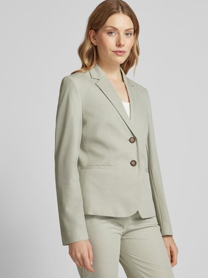 Christian Berg Woman Selection Blazer met strookzakken Lindegroen - 3