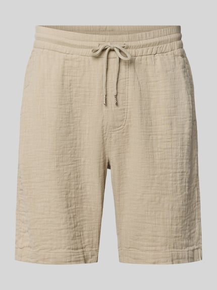Shorts mit Eingrifftaschen und elastischem Bund Shop The Look MANNEQUINE