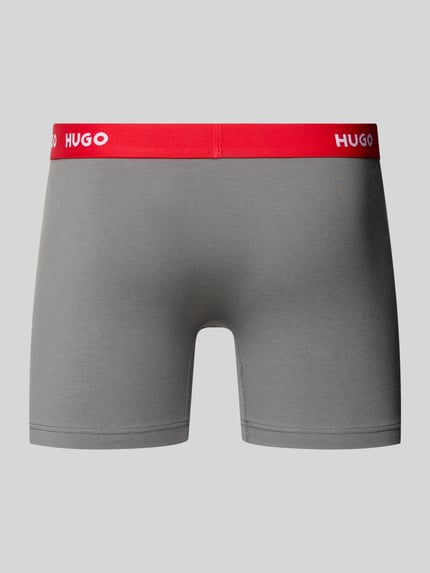 HUGO Trunks mit Kontrast-Logo-Bund im 3er-Pack Oliv 3