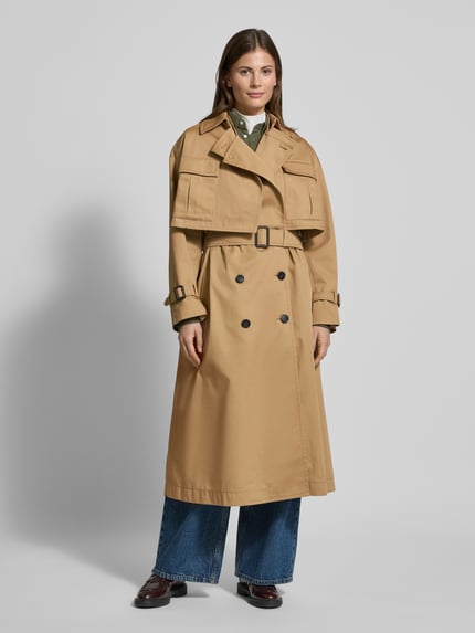 Weekend Max Mara Trencz z wykładanym kołnierzem model ‘VIVETTA’ Beżowy 4