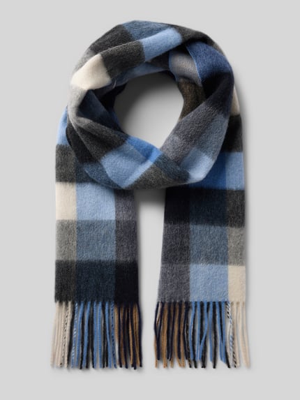 Ascot Wollschal mit Kaschmir-Anteil Bleu 1
