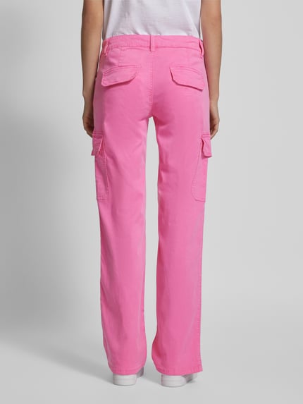 Blue Monkey Stoffhose mit aufgesetzten Taschen Modell 'AMY' Pink 5