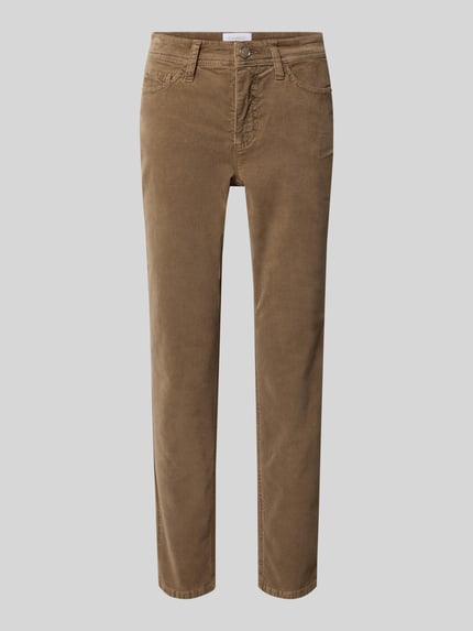 CAMBIO Cordhose in verkürzter Passform Modell 'PIPER CROPPED' Taupe 2
