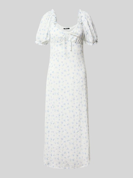 Gina Tricot Midi-jurk in kreuklook, model 'Ilma' Lichtblauw - 2
