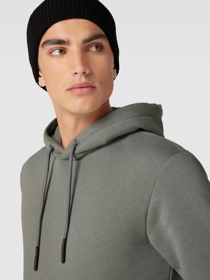 ONLY & SONS Regular fit hoodie van katoenmix, model 'CERES' Lichtgrijs - 3