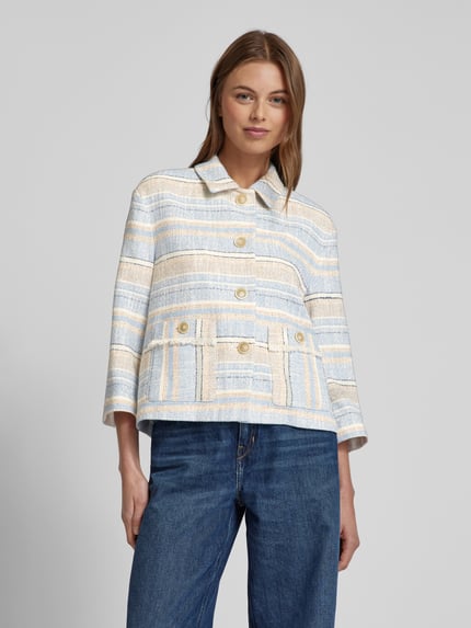 White Label Blazer met opgestikte zakken Bleu - 4