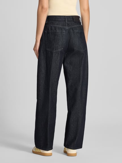 Calvin Klein Jeans Jeans met wijde pijpen en persplooien Jeansblauw - 5
