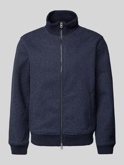 MCNEAL Sweatjack met opstaande kraag Donkerblauw gemêleerd - 2
